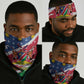 Afro Namibia Neck Gaiter Coat Of Arms Christmas Style LT15