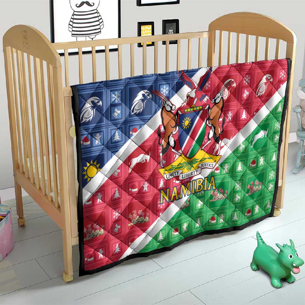 Afro Namibia Quilt Coat Of Arms Christmas Style