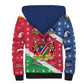 Afro Namibia Sherpa Hoodie Coat Of Arms Christmas Style