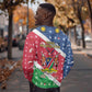 Afro Namibia Sweatshirt Coat Of Arms Christmas Style