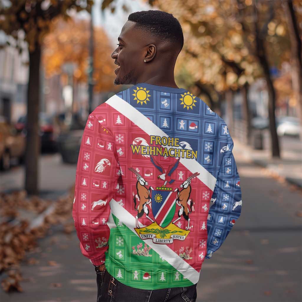Afro Namibia Sweatshirt Coat Of Arms Christmas Style