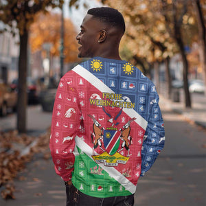 Afro Namibia Sweatshirt Coat Of Arms Christmas Style