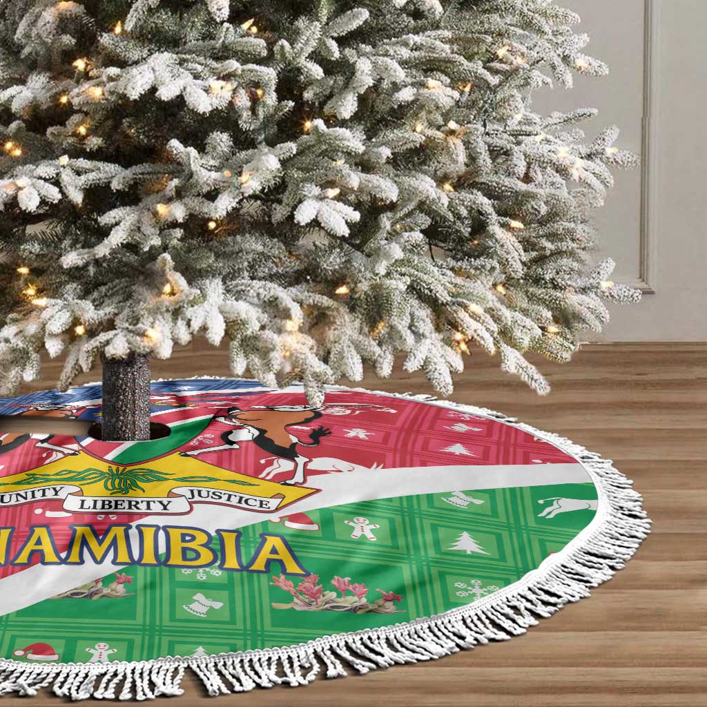 Afro Namibia Tree Skirt Coat Of Arms Christmas Style