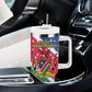 Afro Namibia Tumbler With Handle Coat Of Arms Christmas Style
