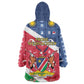 Afro Namibia Wearable Blanket Hoodie Coat Of Arms Christmas Style