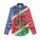 Afro Namibia Women Casual Shirt Coat Of Arms Christmas Style LT15
