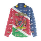 Afro Namibia Women Casual Shirt Coat Of Arms Christmas Style LT15