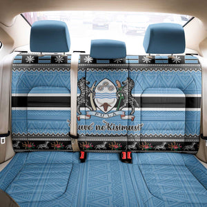 Afro Botswana Christmas Back Car Seat Cover Coat Of Arms - African Pattern