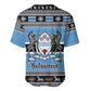 Afro Botswana Christmas Baseball Jersey Coat Of Arms - African Pattern