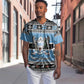 Afro Botswana Christmas Baseball Jersey Coat Of Arms - African Pattern