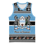 Afro Botswana Christmas Basketball Jersey Coat Of Arms - African Pattern - African Pride
