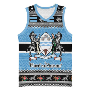 Afro Botswana Christmas Basketball Jersey Coat Of Arms - African Pattern - African Pride