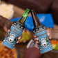 Afro Botswana Christmas 4 in 1 Can Cooler Tumbler Coat Of Arms - African Pattern