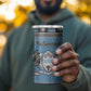 Afro Botswana Christmas 4 in 1 Can Cooler Tumbler Coat Of Arms - African Pattern