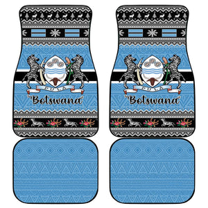 Afro Botswana Christmas Car Mats Coat Of Arms - African Pattern