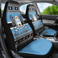Afro Botswana Christmas Car Seat Cover Coat Of Arms - African Pattern
