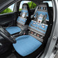 Afro Botswana Christmas Car Seat Cover Coat Of Arms - African Pattern