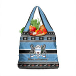 Afro Botswana Christmas Grocery Bag Coat Of Arms - African Pattern