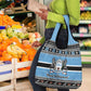 Afro Botswana Christmas Grocery Bag Coat Of Arms - African Pattern