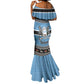 Afro Botswana Christmas Mermaid Dress Coat Of Arms - African Pattern