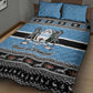 Afro Botswana Christmas Quilt Bed Set Coat Of Arms - African Pattern
