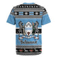 Afro Botswana Christmas Rugby Jersey Coat Of Arms - African Pattern