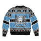Afro Botswana Christmas Sleeve Zip Bomber Jacket Coat Of Arms - African Pattern