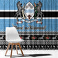Afro Botswana Christmas Window Curtain Coat Of Arms - African Pattern