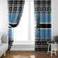 Afro Botswana Christmas Window Curtain Coat Of Arms - African Pattern