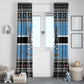 Afro Botswana Christmas Window Curtain Coat Of Arms - African Pattern