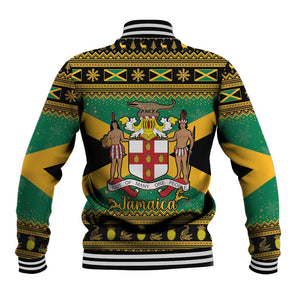 Afro-Jamaicans Baseball Jacket Coat Of Arms - Merry Christmas