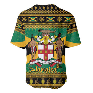 Afro-Jamaicans Baseball Jersey Coat Of Arms - Merry Christmas