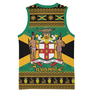 Afro-Jamaicans Basketball Jersey Coat Of Arms - Merry Christmas - African Pride