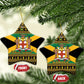 Afro-Jamaicans Ceramic Ornament Coat Of Arms with Merry Christmas