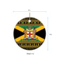 Afro-Jamaicans Ceramic Ornament Coat Of Arms with Merry Christmas