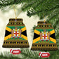 Afro-Jamaicans Ceramic Ornament Coat Of Arms with Merry Christmas