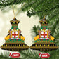 Afro-Jamaicans Ceramic Ornament Coat Of Arms with Merry Christmas
