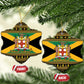 Afro-Jamaicans Ceramic Ornament Coat Of Arms with Merry Christmas