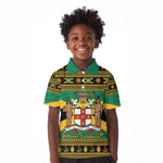 Afro-Jamaicans Kid Polo Shirt Coat Of Arms - Merry Christmas