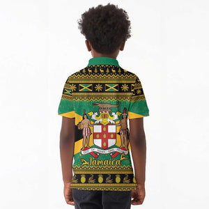 Afro-Jamaicans Kid Polo Shirt Coat Of Arms - Merry Christmas
