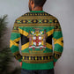 Afro-Jamaicans Ugly Christmas Sweater Coat Of Arms with Merry Christmas