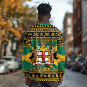 Afro-Jamaicans Long Sleeve Shirt Coat Of Arms - Merry Christmas