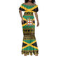 Afro-Jamaicans Mermaid Dress Coat Of Arms - Merry Christmas