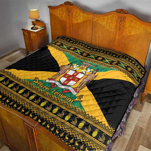Afro-Jamaicans Quilt Coat Of Arms - Merry Christmas