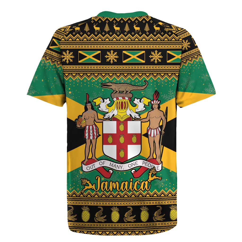 Afro-Jamaicans Rugby Jersey Coat Of Arms - Merry Christmas
