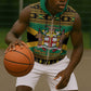Afro-Jamaicans Sleeveless Zip Hoodie Coat Of Arms - Merry Christmas - African Pride