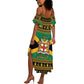 Afro-Jamaicans Summer Maxi Dress Coat Of Arms - Merry Christmas