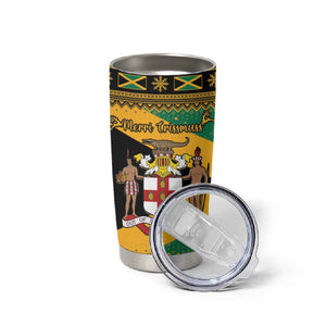 Afro-Jamaicans Tumbler Cup Coat Of Arms - Merry Christmas