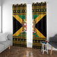 Afro-Jamaicans Window Curtain Coat Of Arms - Merry Christmas
