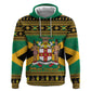 Afro-Jamaicans Zip Hoodie Coat Of Arms - Merry Christmas